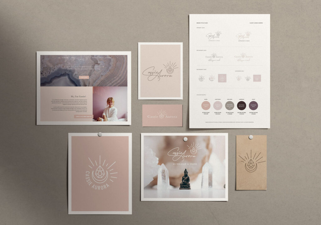 feminine boho branding for coaching business