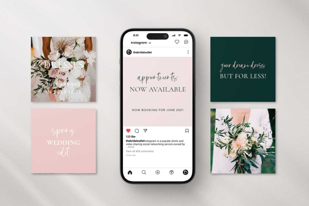 bridal industry branding and website design