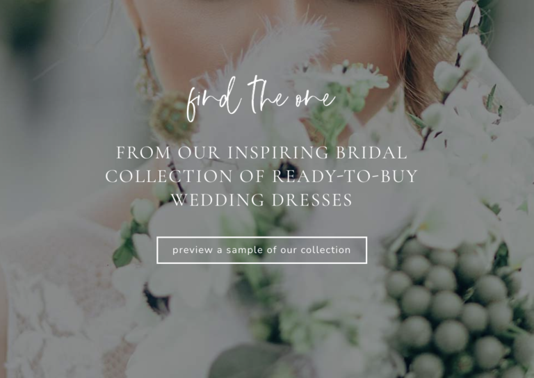 wedding dress shop website design