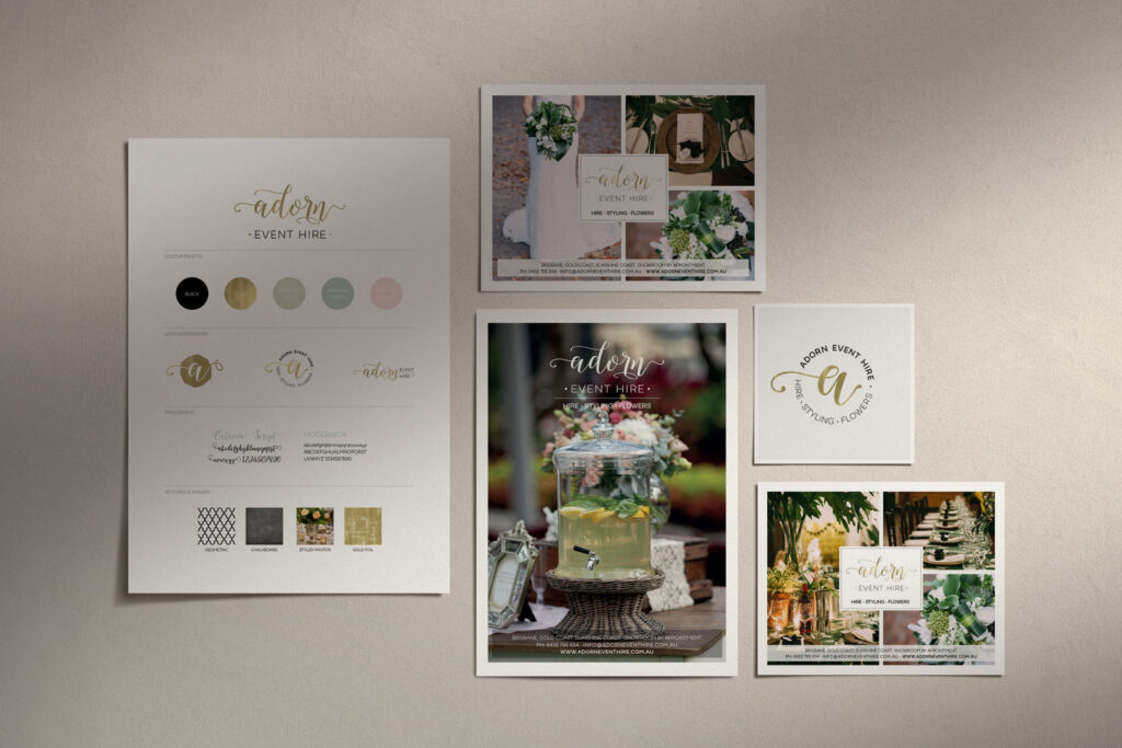 branding and logo design for a wedding and events industry company