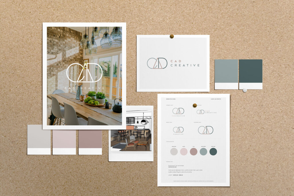 interior designer's branding moodboard