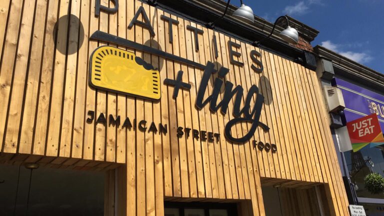 street food restaurant branding and signage