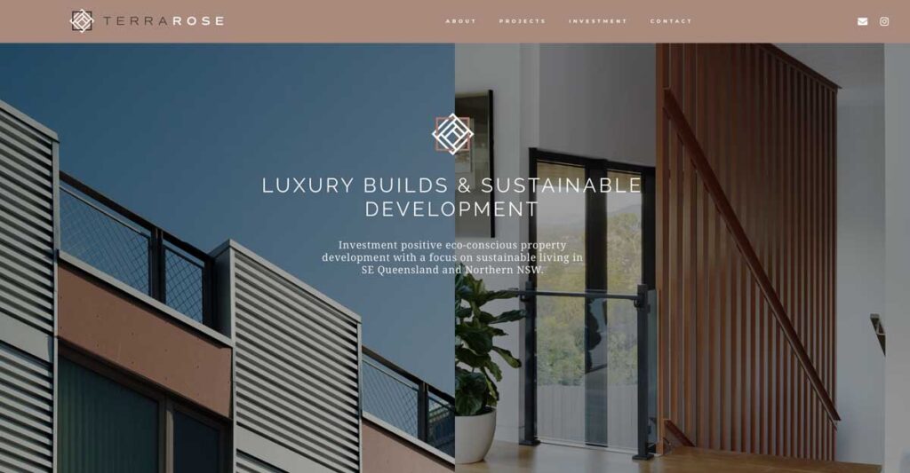 property development business logo design and website design