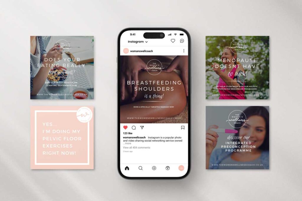 women's wellness brand design