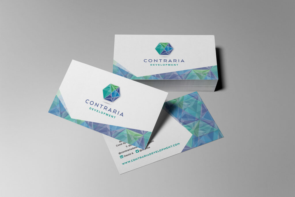 property development business cards
