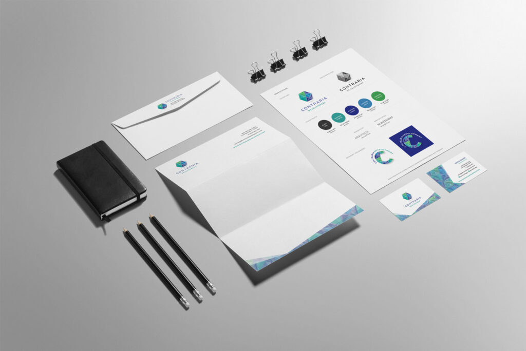 property consulting business corporate stationery design